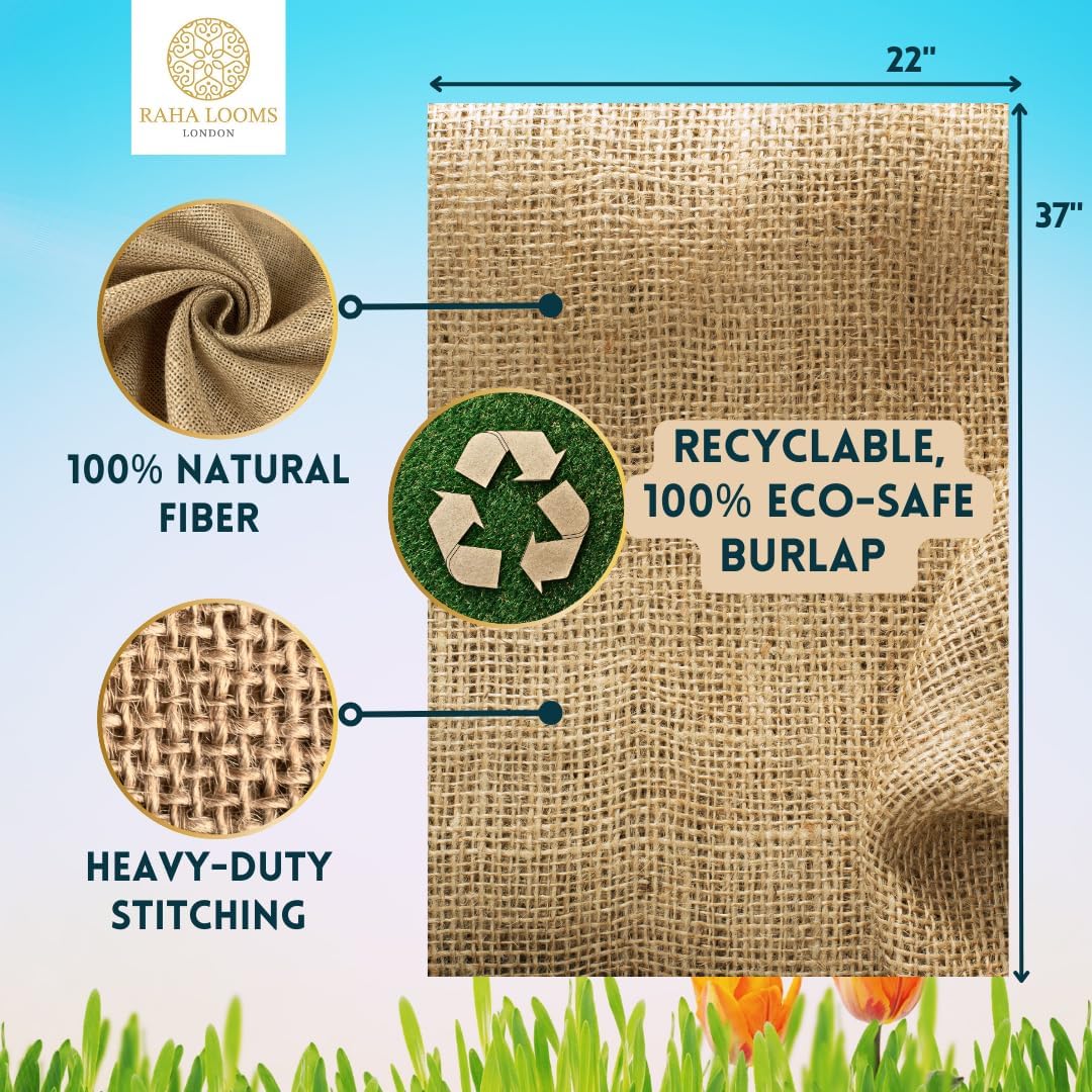 12 Potato Grow Bags : Premium Quality No Smell Extra Tough Potato Sack Race Bags Hacky Sack, Outdoor Games for Adults Burlap Outdoor Games for Kids costales para juegos de carreras