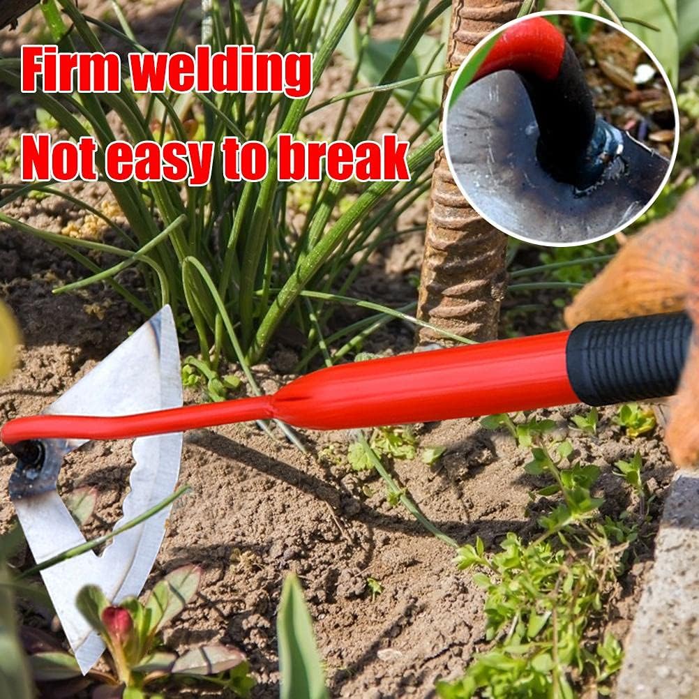 TOPINCN Garden Hoes Gardening Tool Hand Steel Hoe Garden Planting Hoe Portable Steel Gardening Hoe and Loosening Soil Tool Gardening Tool (2)