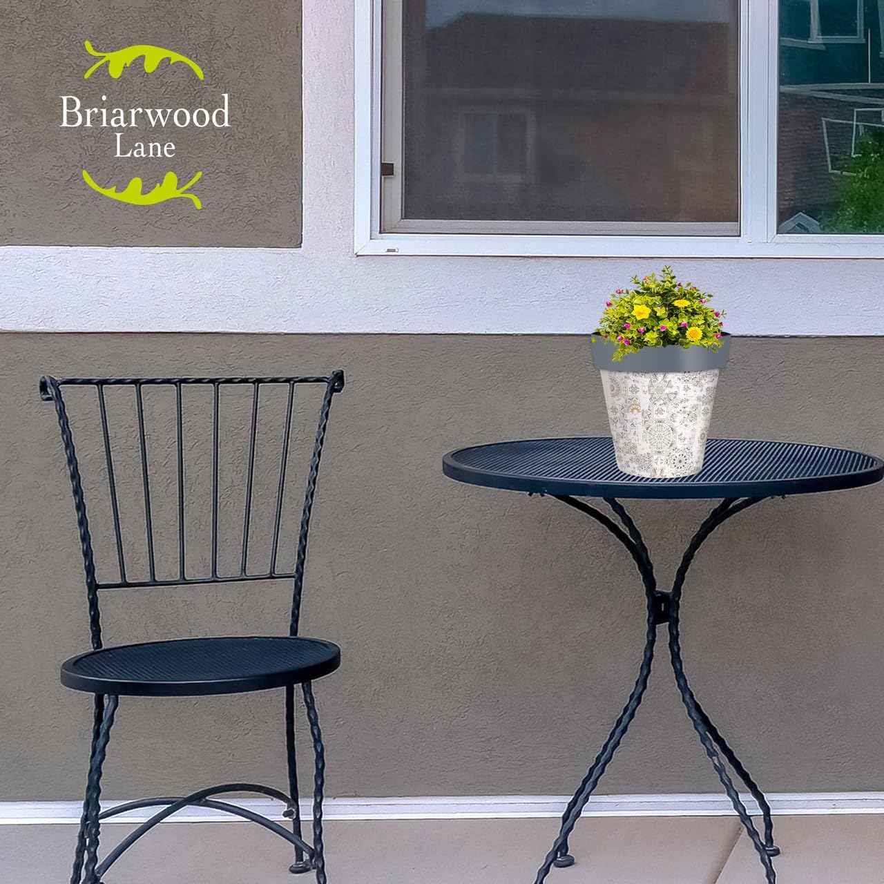 Briarwood Lane Distressed Tiles Small Planter