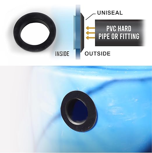 5/8 Inch Drill Hole, 1/4 Inch ID Silicone Rubber Grommets for Wiring, Automotive, Firewall Hole Plug, Small Top Hat Grommets for Vinyl Tubing in Hydroponic and Irrigation Systems, 15 Pack