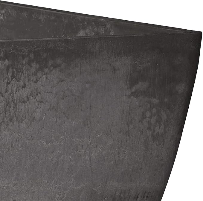 PSW Arcadia Garden Products FB40DC Simplicity Square, 16 x 16 x 13, Dark Charcoal, 16 by 16 by 13-Inches