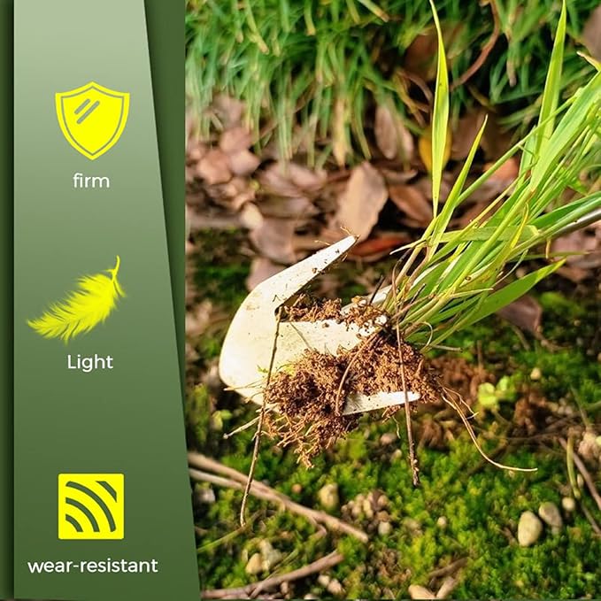 Stainless Steel Multifunctional Weeder, Weeder Puller Stand Up, Hand Weeder Tool for Gardening with Handle, V-Shaped Light Duty Hand Weeder for Garden Yard Farm Weed Removal (Wood)