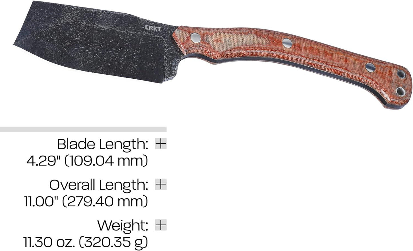 CRKT Razel Nax Fixed Blade Knife: Outdoor Razel Knife-Axe, 1075 Carbon Steel, Full Tang, Resin Infused Fiber Handle w/Kydex Sheath 2014