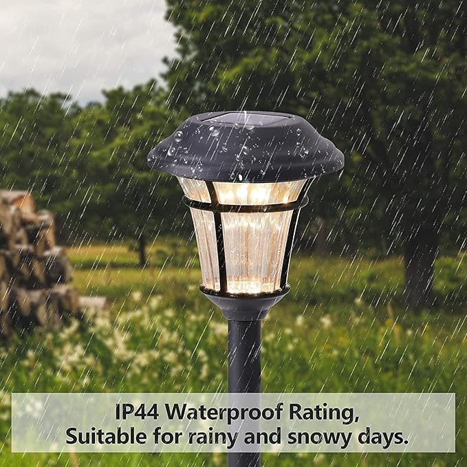 MAGGIFT 8 Pack Outdoor Solar Lights - Waterproof, Solar Pathway & Garden Lights for Yard & Patio, Solar Powered for Driveway