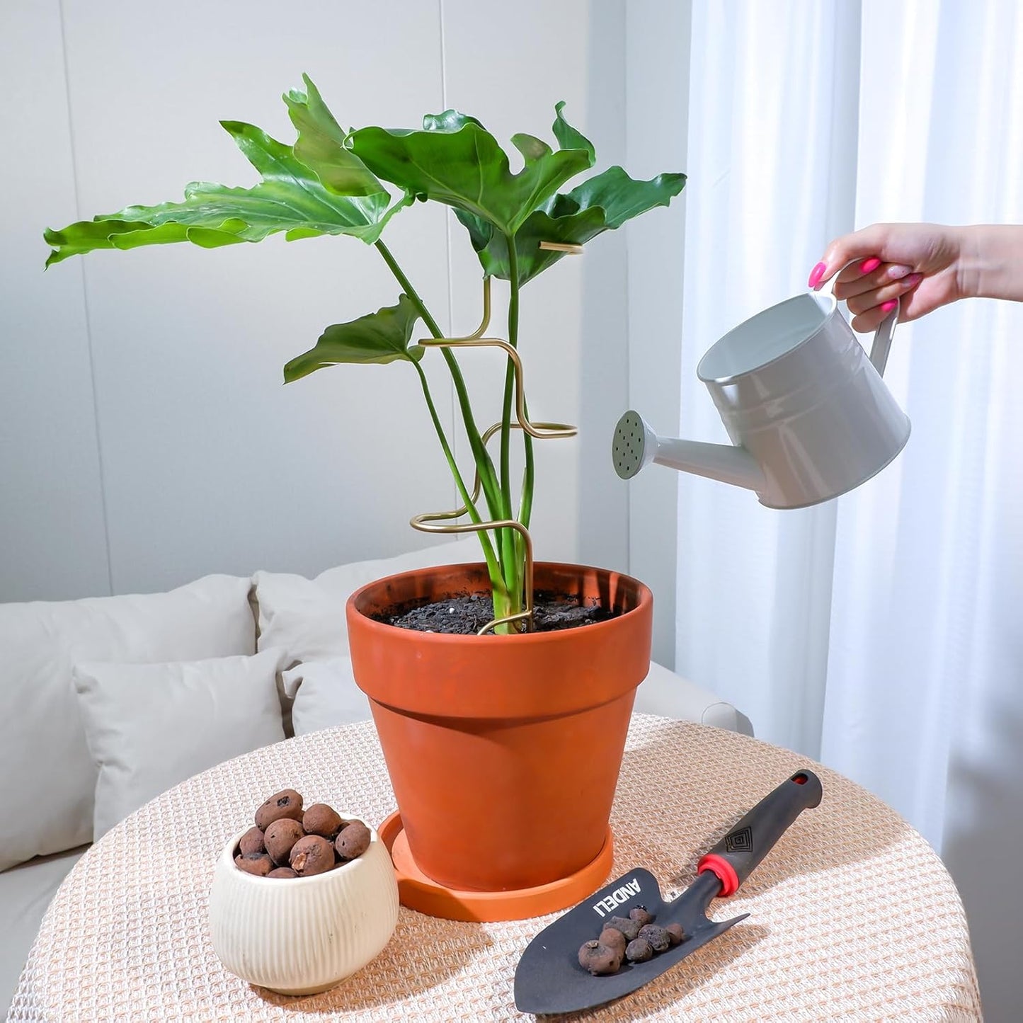 3PCS Indoor Plant Support β Durable Metal Garden Stakes for Monstera, Flowers & Herbs β 12.6 Inch Trellis for Indoor & Outdoor Plants, Easy-to-Use Support Structures