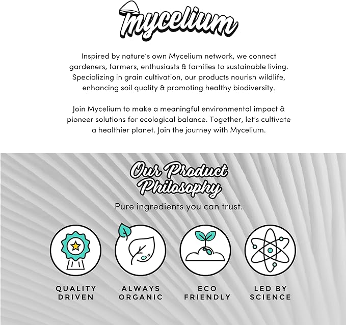 Mycelium's Purple Mukitake Gourmet Mushroom Kit | 5LBS Alder & Soy Hull Blend with Mycelium Plus Grains Combo | Sterile & Nutrient-Rich for Home Growers | Includes 20ML Liquid Culture Syringe