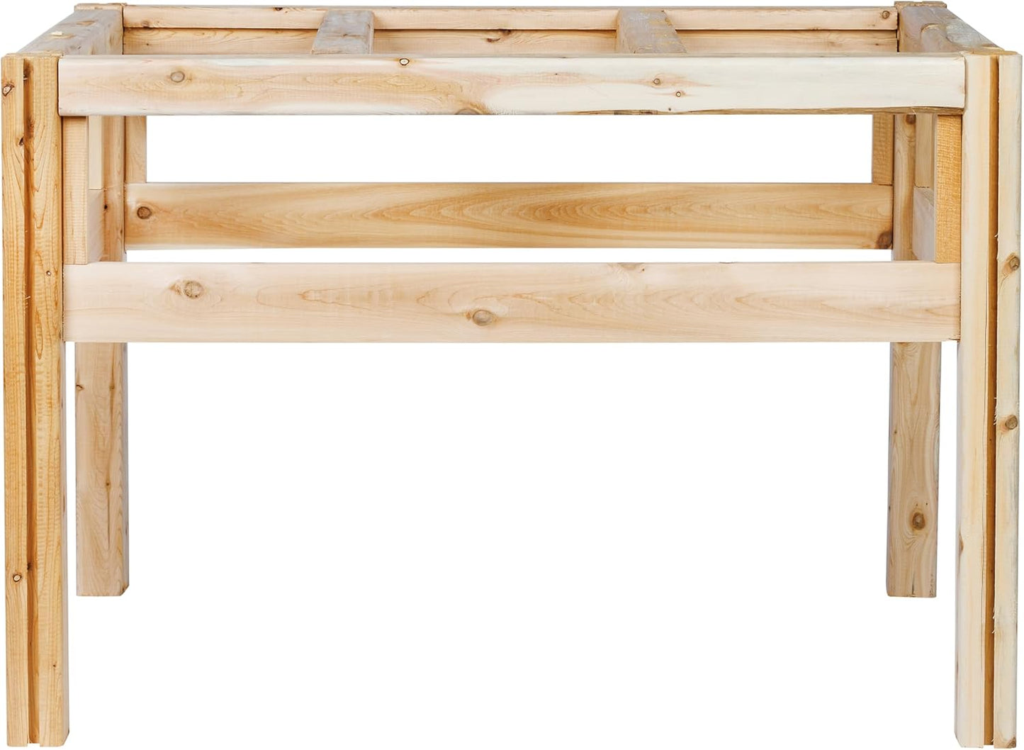 Greenes Fence Six Bucket Elevated Cedar Wood Garden Frame, 43 in. x 28 in. x 30 in. - Made in USA with North American Cedar