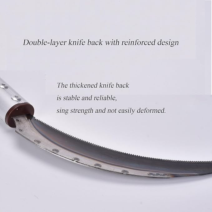 Scythe Garden Tool, Japanese Weeding Scymea, Scythe Tool, Weeding and Weed, Magnetic Handle, Durable SK5 Steel Blades, (2 Pack)