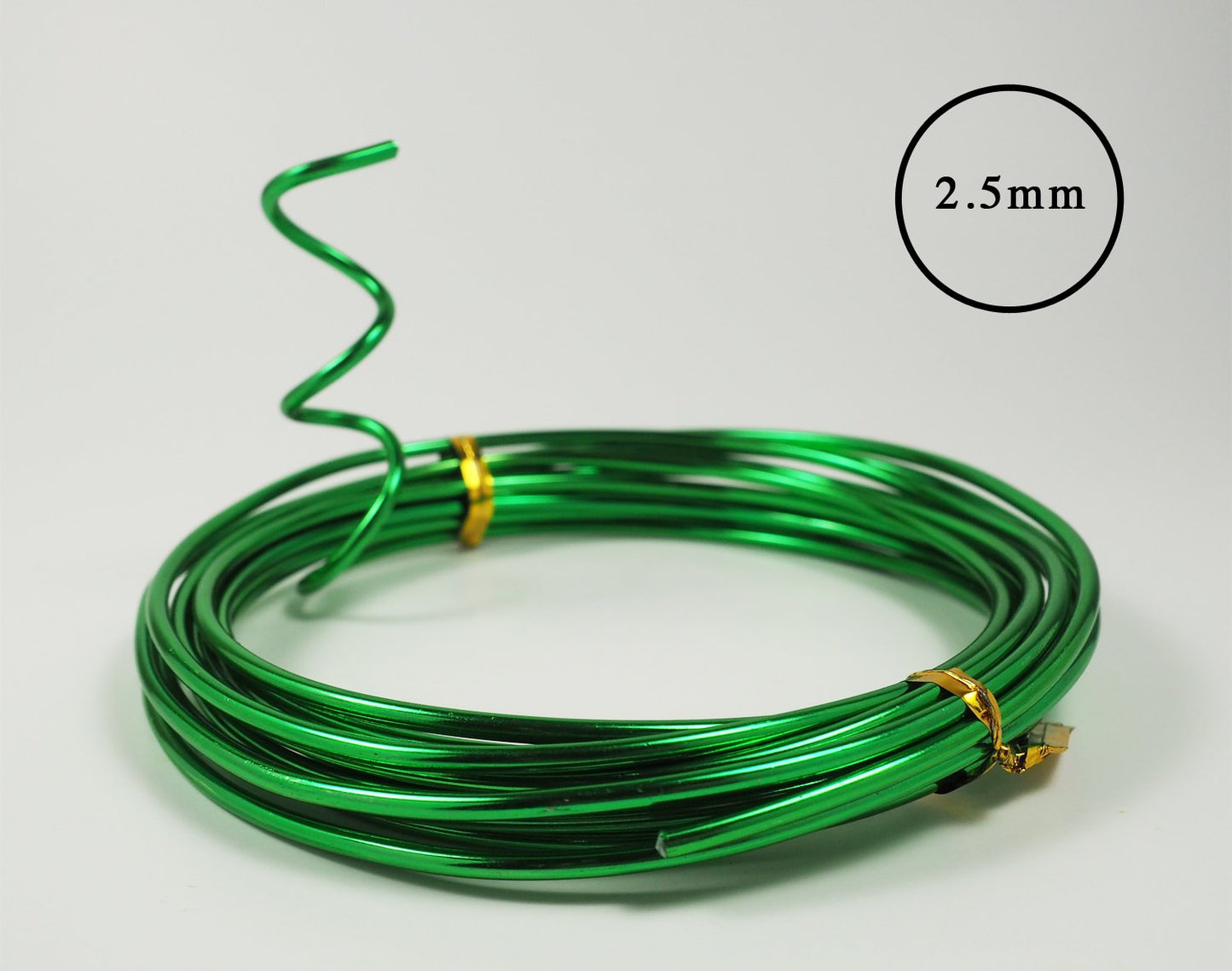 Aluminum Floral/Plant/Bonsai Tree Wire 5-Size Starter Set with Canvas Bag - 1.0mm, 1.5mm, 2.0mm, 2.5mm, 3.0mm (147 feet Total) - Choose Your Color (5 Sizes, Green)
