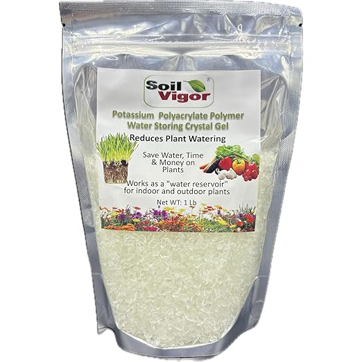 Commercial Grade Super Absorbent Polymer Potassium Based Water Crystal (1 Pound)