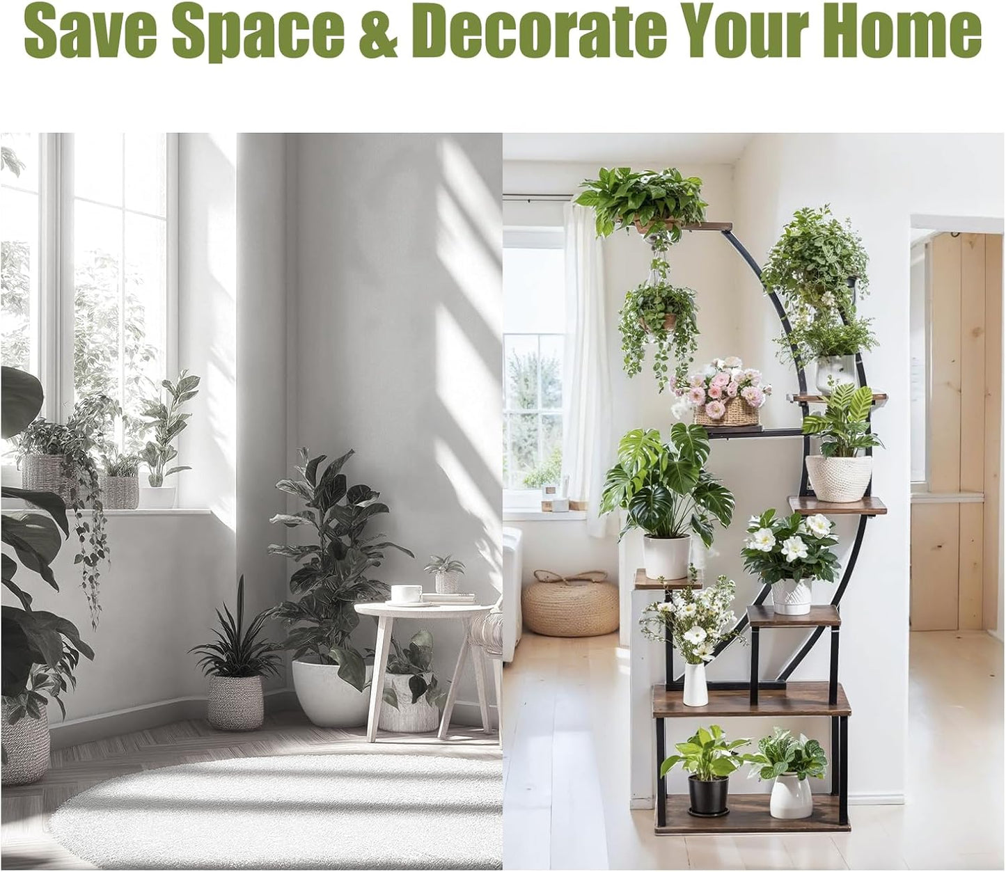 Hanging Plant Stand Indoor Pots for Planter: Air Plants Holder with Watering Can Indoor Plants& Pots Women's Bedroom Decor Indoor Garden Gift
