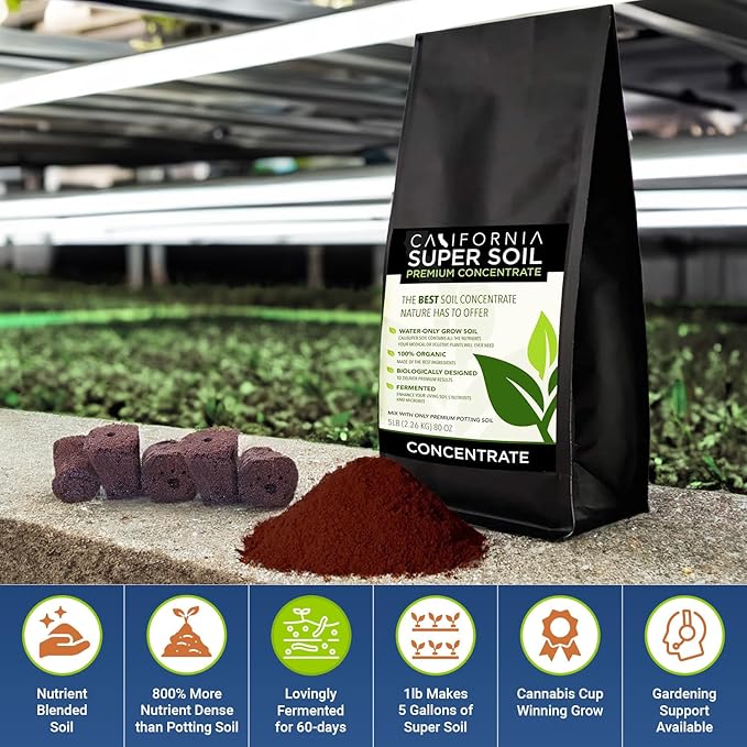 The Bud Grower | Premium 100% Organic Super Soil Concentrate | 5 lbs of Premium Soil Concentrate & Rapid Rooters | All-in-One Soil Amendment