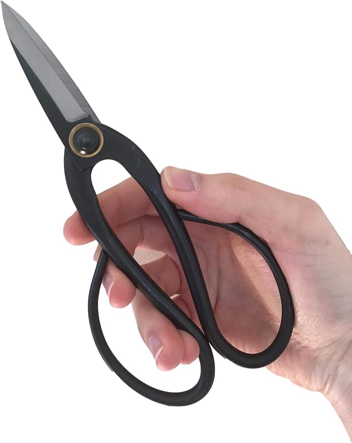 GARDEN GURU Professional Bonsai Scissors 200mm - Traditional Butterfly Bonsai Pruner Shear for Precise Trimming Pruning and Deadheading of Flowers Plants, Japanese Bonsai Garden Tools