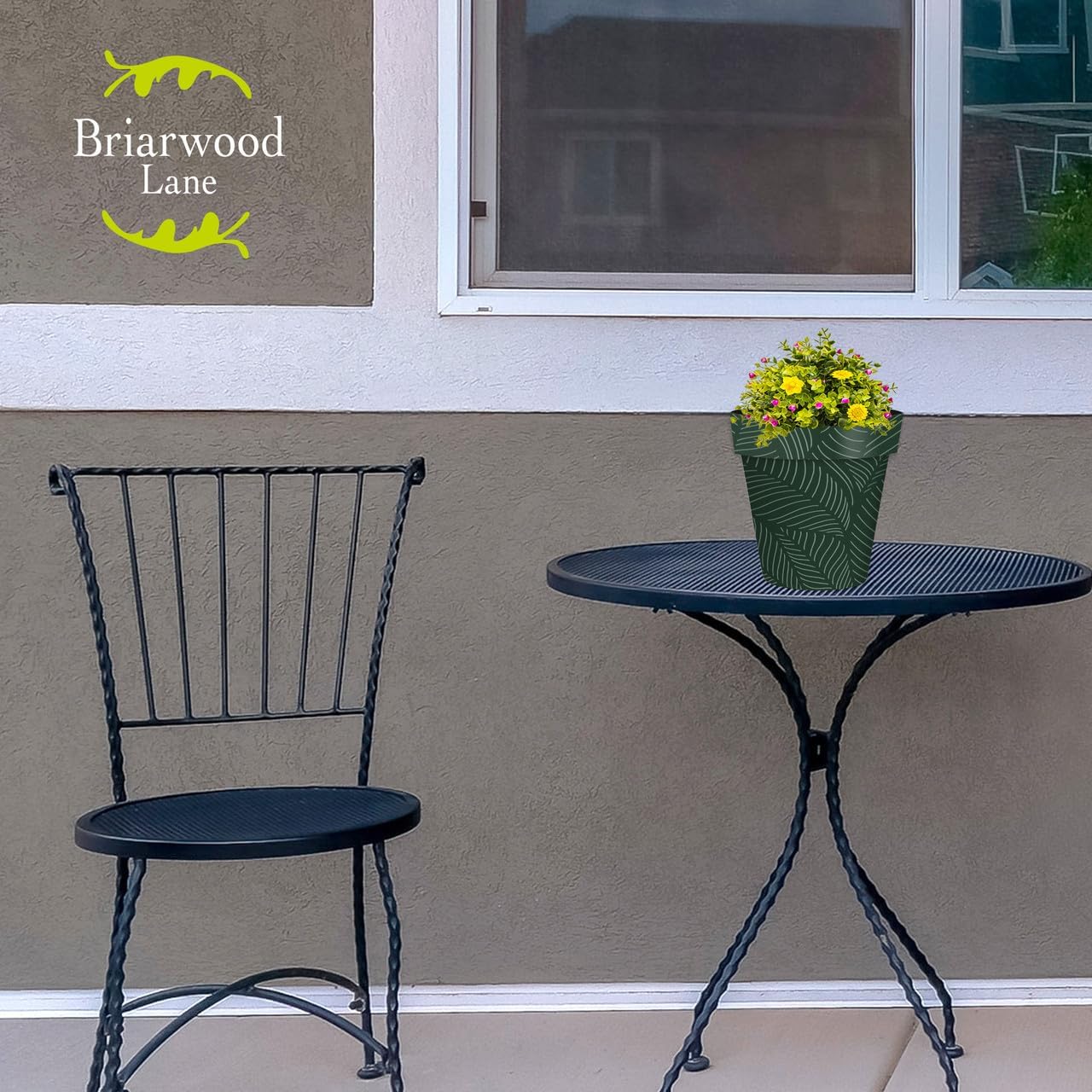 Briarwood Lane Tropical Leaves Small Planter