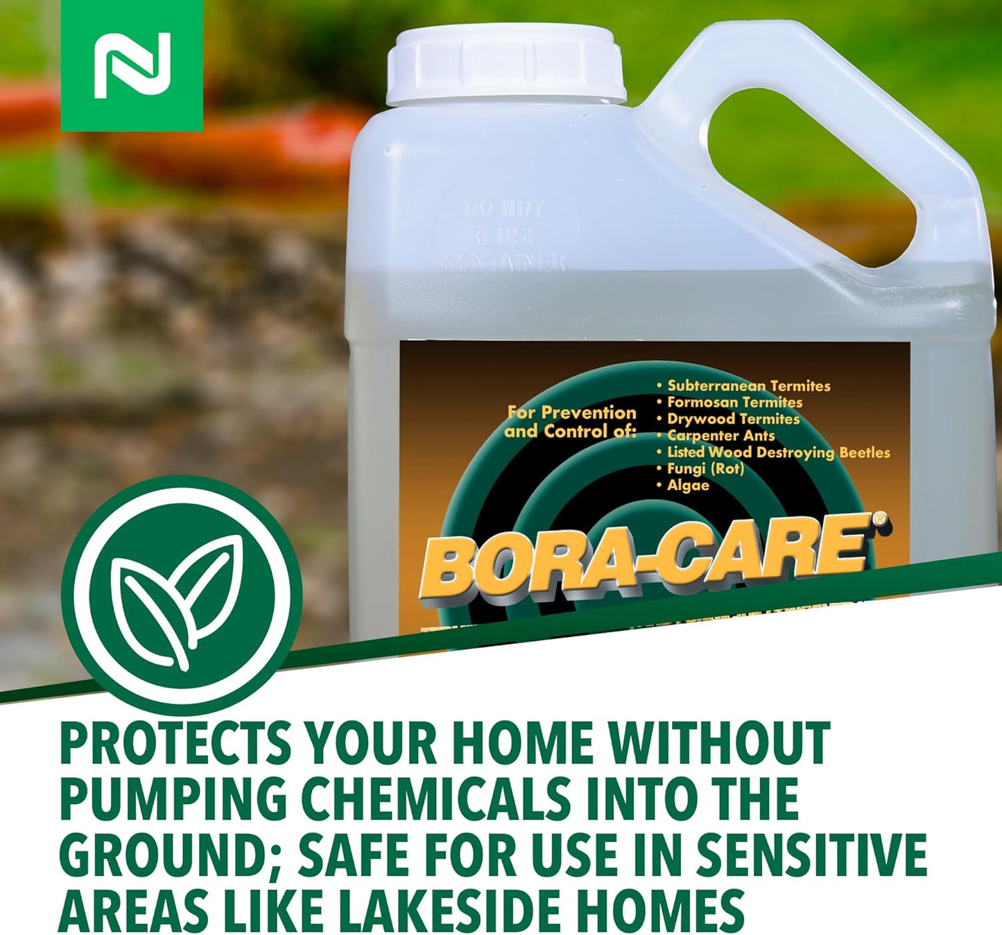 Bora-Care Termiticide Insecticide and Fungicide Concentrate, Wood Treatment for Termite and Beetle Prevention, 1 Gallon