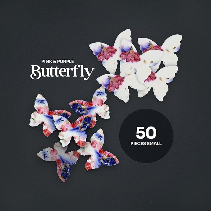 50 pcs Small Pink and Purple Butterflies – Plantable Seed Paper for Weddings, Gifts, and Life Events (#56s)