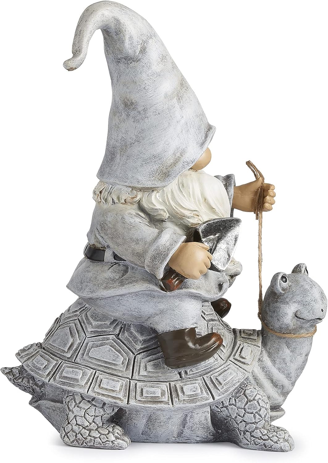 Roman Giftware Inc., Garden Collection, Gnome Riding Turtle Statue, 11.5" H, Decorative, Garden Gift, Home Outdoor Decor