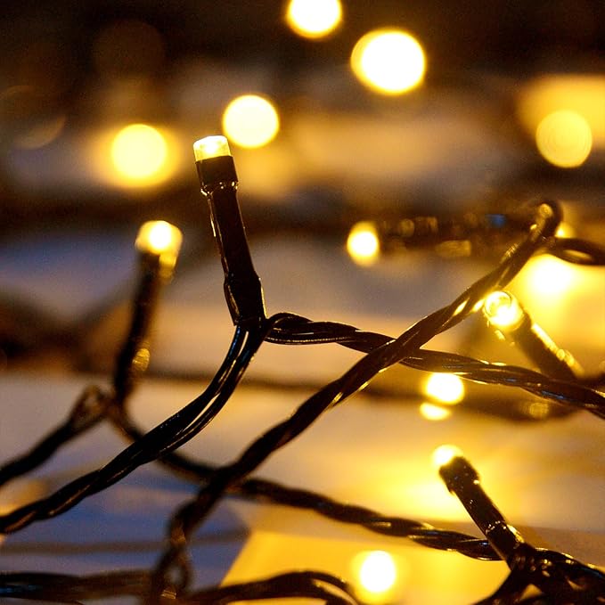 Solar String Lights Outdoor Waterproof -200 Led Extra-Long 82ft Solar Lights Outdoor String with 8 Modes, Solar Powered String Lights Tree Lights Outdoors for Patio Garden Party Decorations Warm White