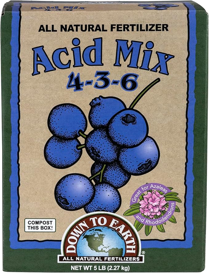 Down to Earth All Natural Acid Mix Fertilizer 4-3-6, 5 lb