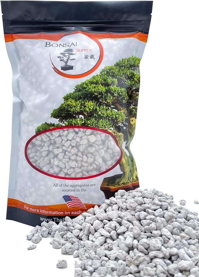 Pumice for Bonsai, Succulent, Cactus | 2 Quarts Bag | 1/4β Particle Size | The Bonsai Supply