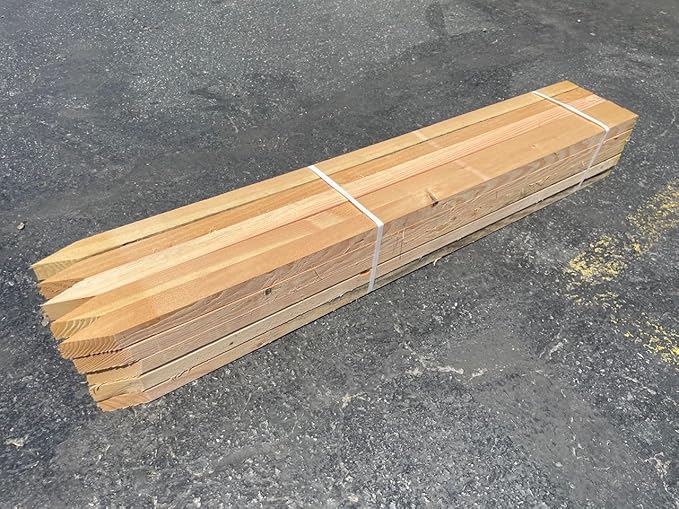 Sandbaggy 48" Wooden Grading Stakes - Heavy Duty for Construction, Gardening, Surveying, Concrete Forms - Chisel Point, Douglas Fir Wood - Made in The USA (1050 Stakes - 1 Pallet)