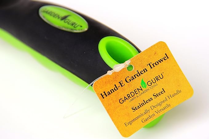 Garden Guru Heavy Duty Garden Trowel Hand Shovel for Gardening - Strong Stainless Steel - Rust Resistant - Ergonomic Grip - Perfect Trowel Garden Tool for Soil Digging Planting Transplanting Weeding