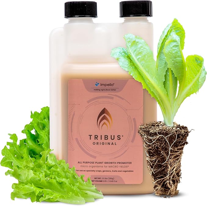 Tribus Organic Microbial Inoculant β Root Booster for Plants, Increases Plant Yield, Root Growth, Flower & Fruit Quality. Bloom Booster. Visible Root Growth in 24Hrs. Liquid Color May Vary. 8.5 oz