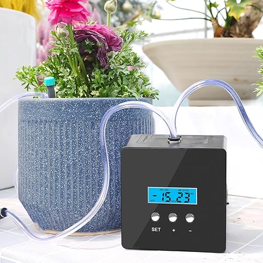 Automatic drip Irrigation System,DIY Indoor Plant Watering System,Self-Priming Pump, programmable Timer, Indoor Pot Plant Watering Device