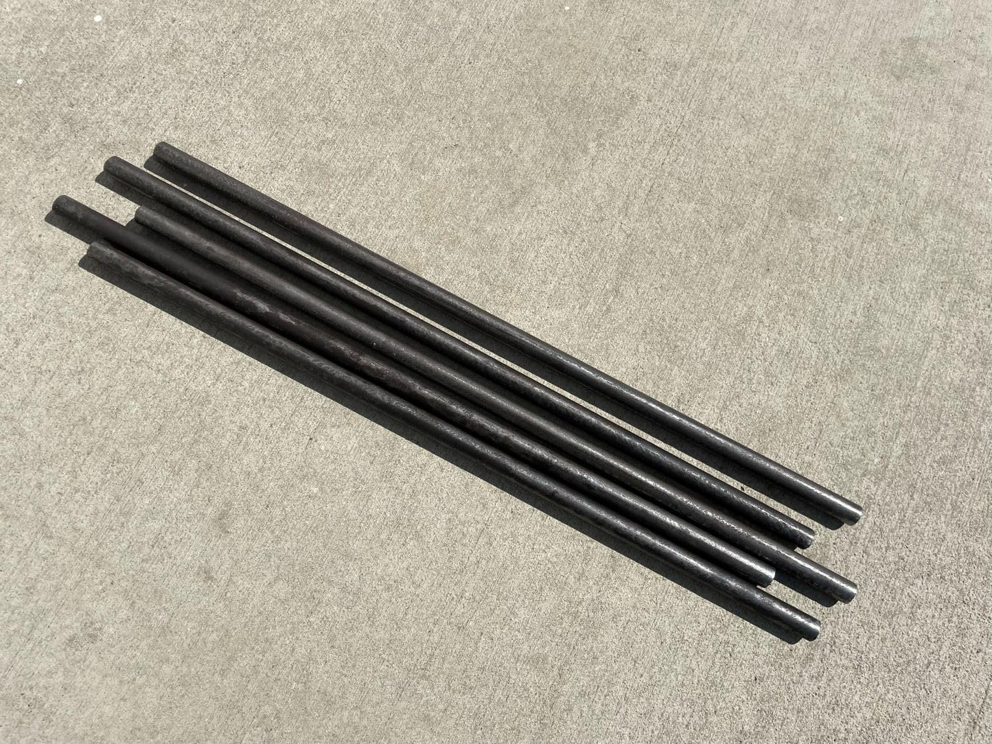 Sandbaggy Smooth Concrete Dowel Bar (1/2" W x 18" L) - Saw Cut Ends - Plain Grade 60 Steel - Construction Grade for Concrete Projects (60, Count)