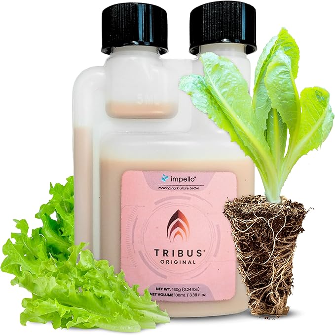Tribus Organic Microbial Inoculant β Root Booster for Plants, Increases Plant Yield, Root Growth, Flower & Fruit Quality. Bloom Booster. Visible Root Growth in 24Hrs. Liquid Color May Vary. 3.38 oz