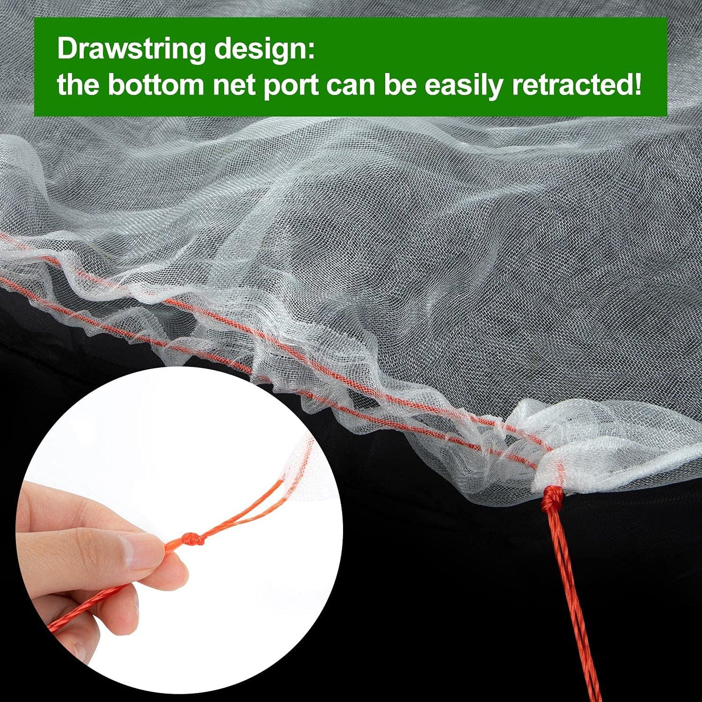 3 Pcs Plant Barrier Net Mesh, Plant Barrier Net Mesh, Bird Netting, Barrier Bags for Vegetables Fruits, Covering Plants Bags, Tomato Plant Netting for Protect Plants from Birds(2.4 x 3.5 FT)