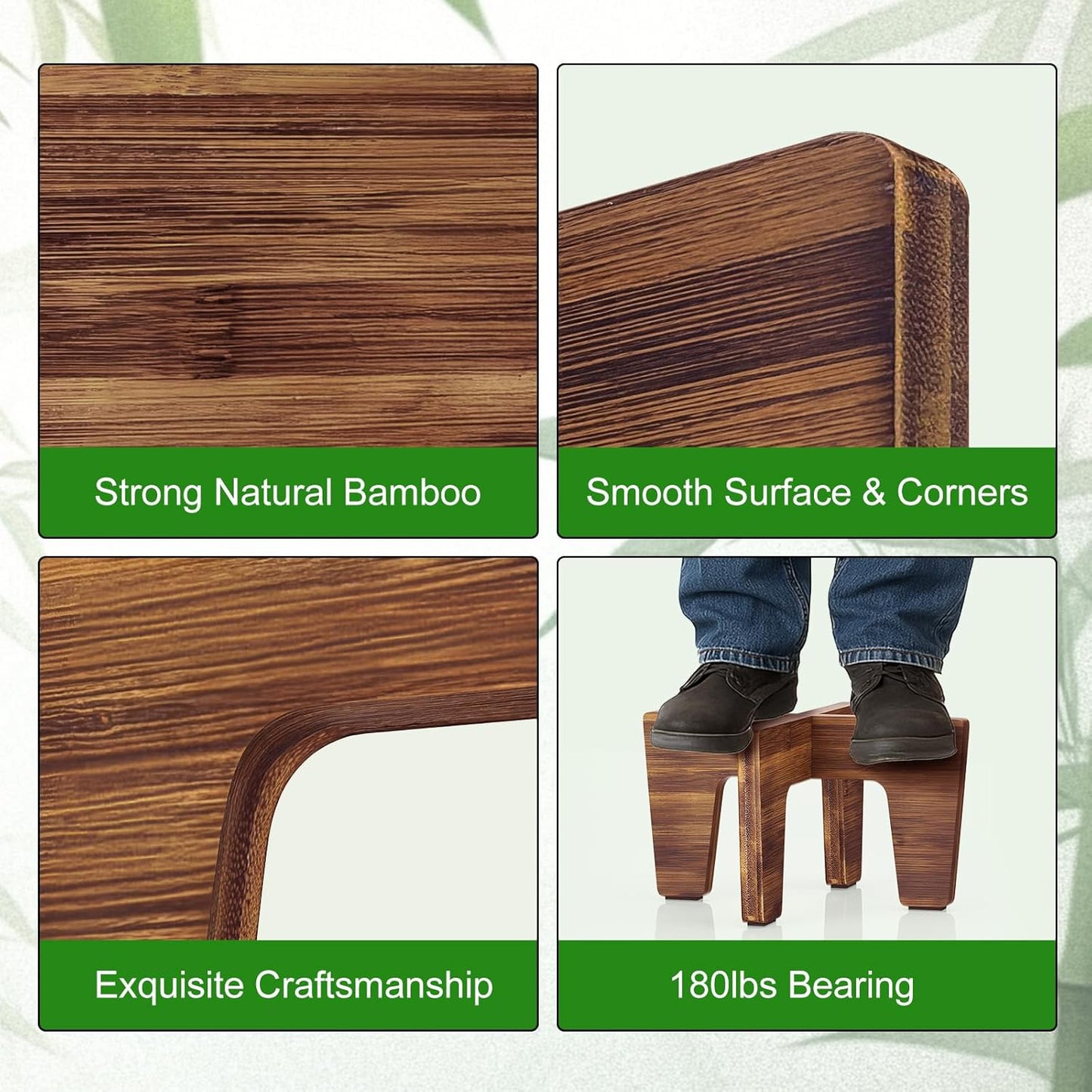 Plant Stand Indoor Outdoor, Plant Holder Sturdy Single Flower Pot Stand Planter Stand Stool Display Decorative for Desktop Counter Room (Natural 2 pack)