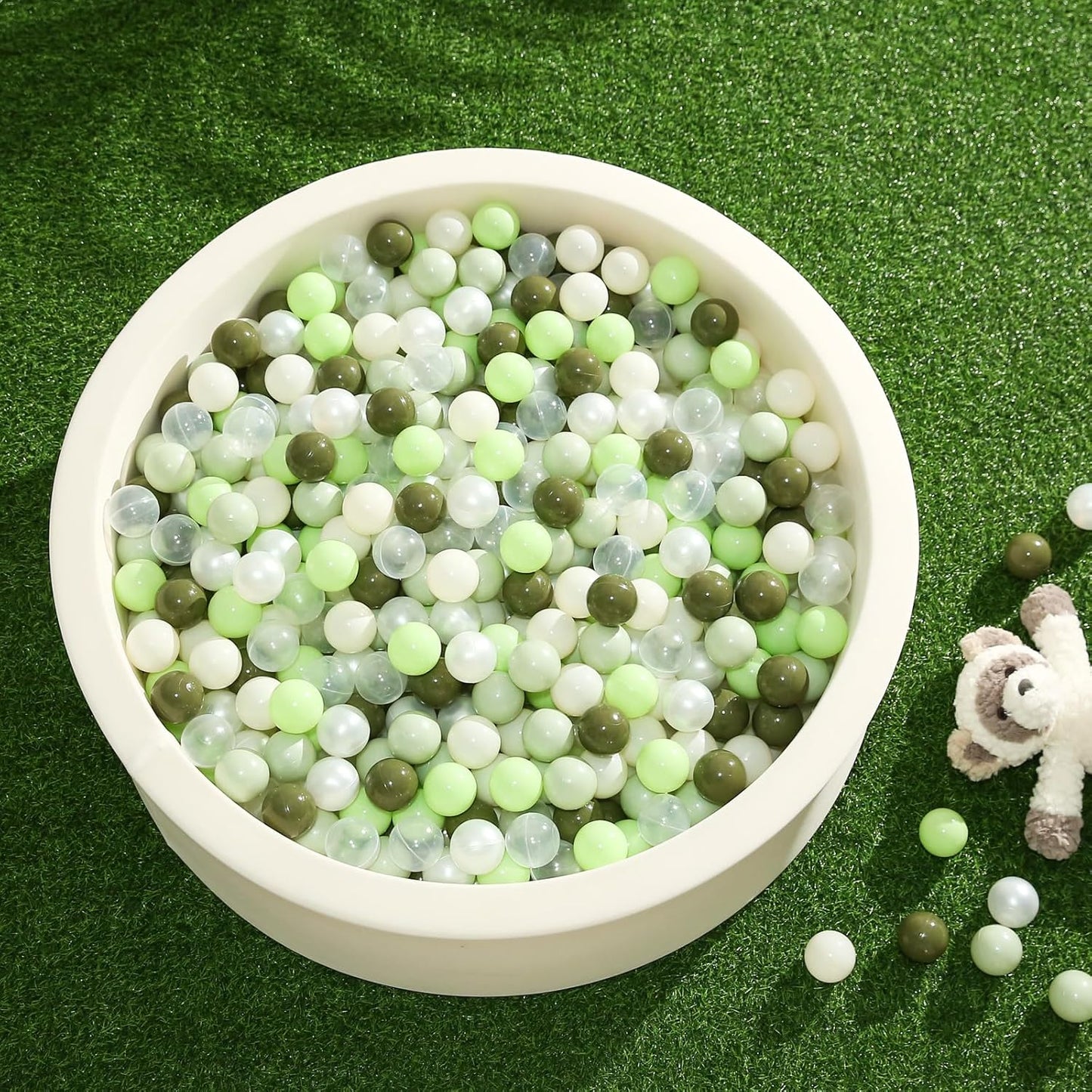 TRENDPLAY Plastic Balls for Ball Pits 2.2 Inch, Pack of 50 100 200 500 Hollow Balls, Perfect for Toddler Baby Pools,Party,Festival Decoration