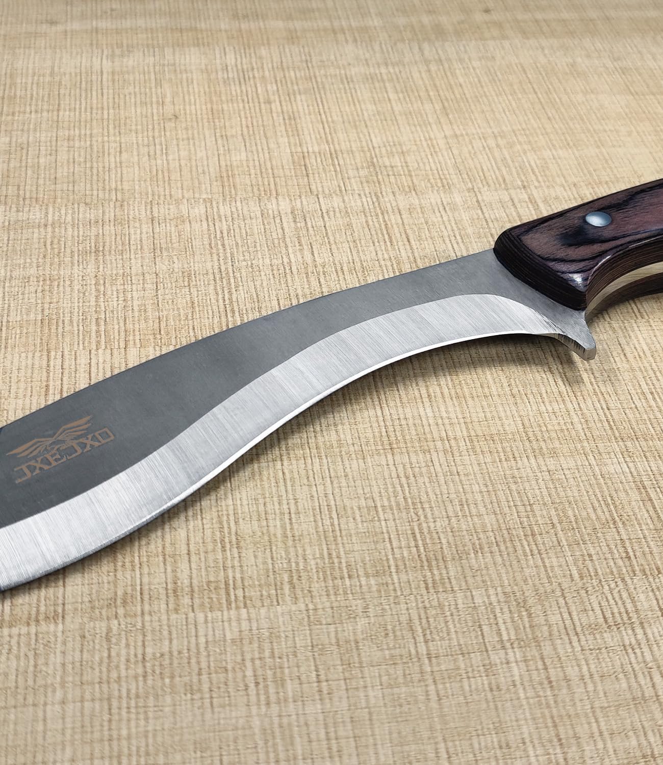 JXE JXO 13.2" Machete, Full Tang Machete for Cutting Trees Heavy Duty, 1065 High Manganese Steel with Nylon Sheath for Yard Work, Bushcraft and Outdoor