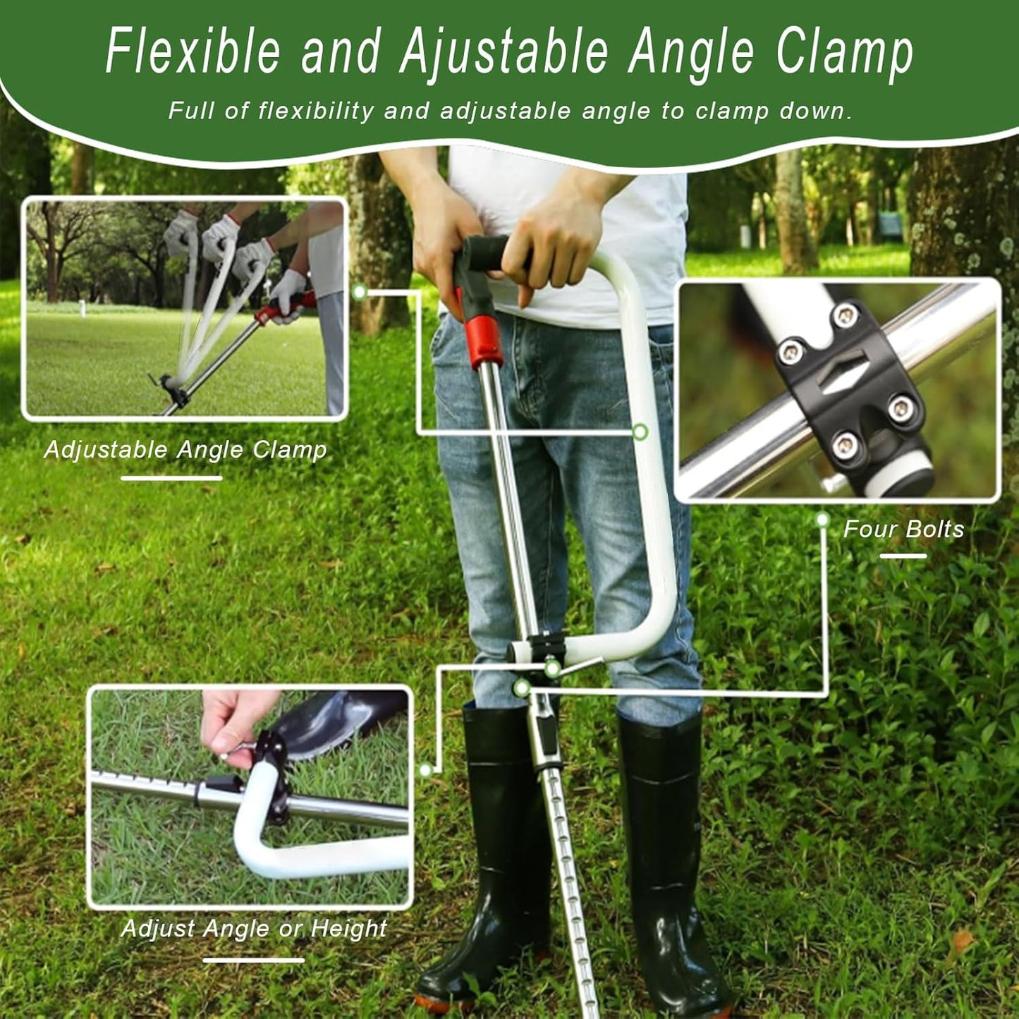 Upgraded Weedeater Handle, Weedeater Extension, Ergonomic Trimmer Handle Grip, String Trimmer, Lawn Trimmer, Extension for Trimming, Lawn Care 
