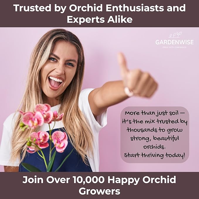 Orchid Potting Mix – Orchid Bark, Sphagnum Moss, Tree Fern & Perlite for Repotting Phalaenopsis Orchids, Indoor Plants, Orchid Soil Medium – Sustrato para Orquídeas (3 Quart)