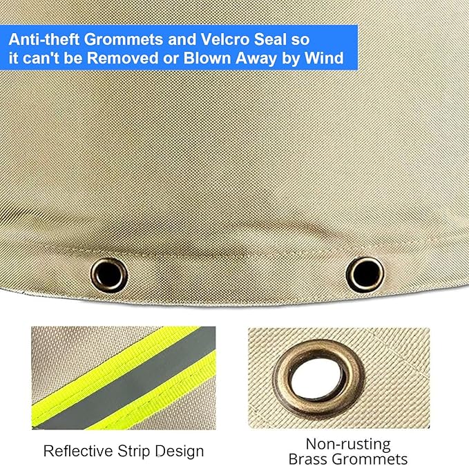 Opening Backflow Preventer Pipe Insulation Cover,Irrigation Sprinkler Valve Cover,Water Well Pump Cover,Sturdy 5-Layers Hydrant Cover for Winter Freeze Protection