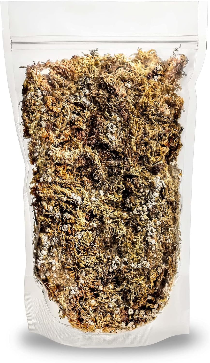 Gardenera Sphagnum Moss Potting Mix for Carnivorous Plants, Moss and Perlite Blend for Potting Venus Fly Traps, Sarracenia, Pitcher Plants - Sphagnum Moss & Perlite - Made in USA - 10 Quart