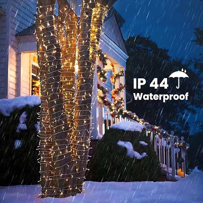 Color Changing Christmas Lights, 175ft 500 LED Warm White & Multicolor Christmas String Lights with Remote, 11 Modes Christmas Twinkle Lights Waterproof for Christmas Party, Garden, Xmas Tree Decor