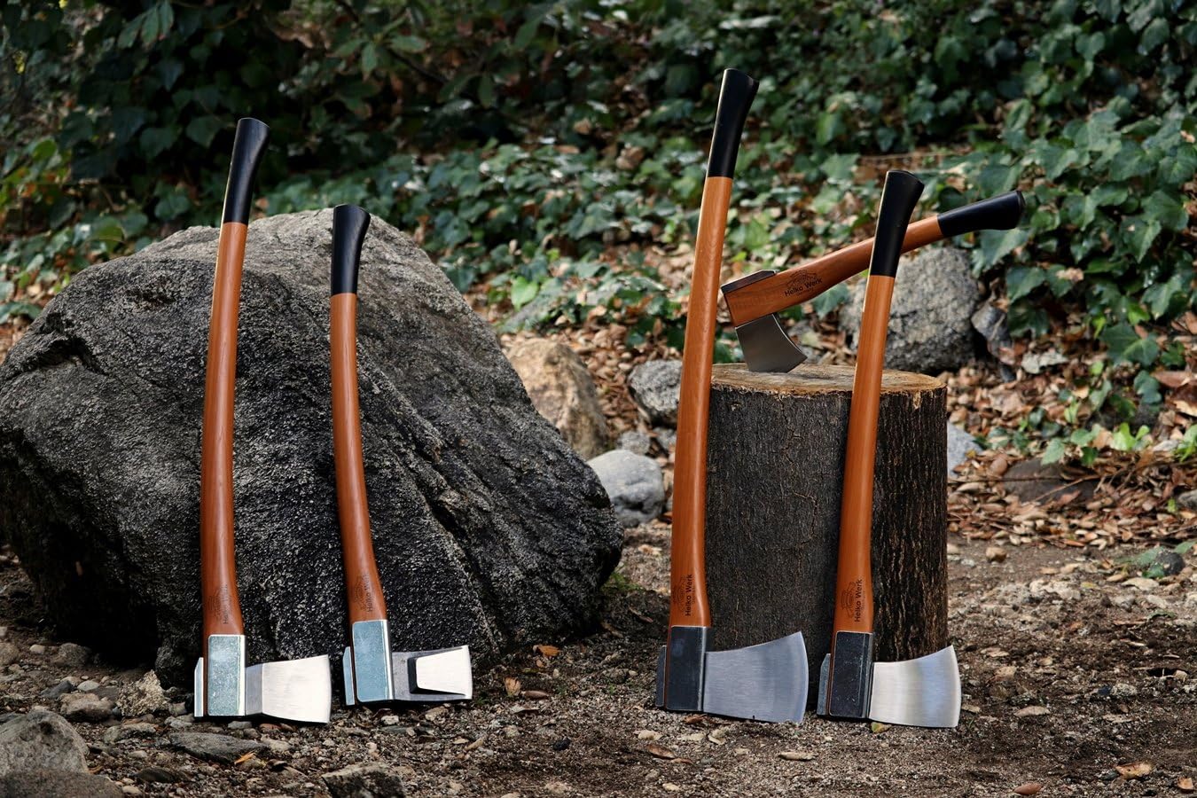 1844 Helko Werk Germany Vario Heavy Universal Axe - German Made Heavy Duty Large Felling Axe and Cutting Axe - Head 5.5 lbs, Handle 36 in. (Heavy Universal) #10055