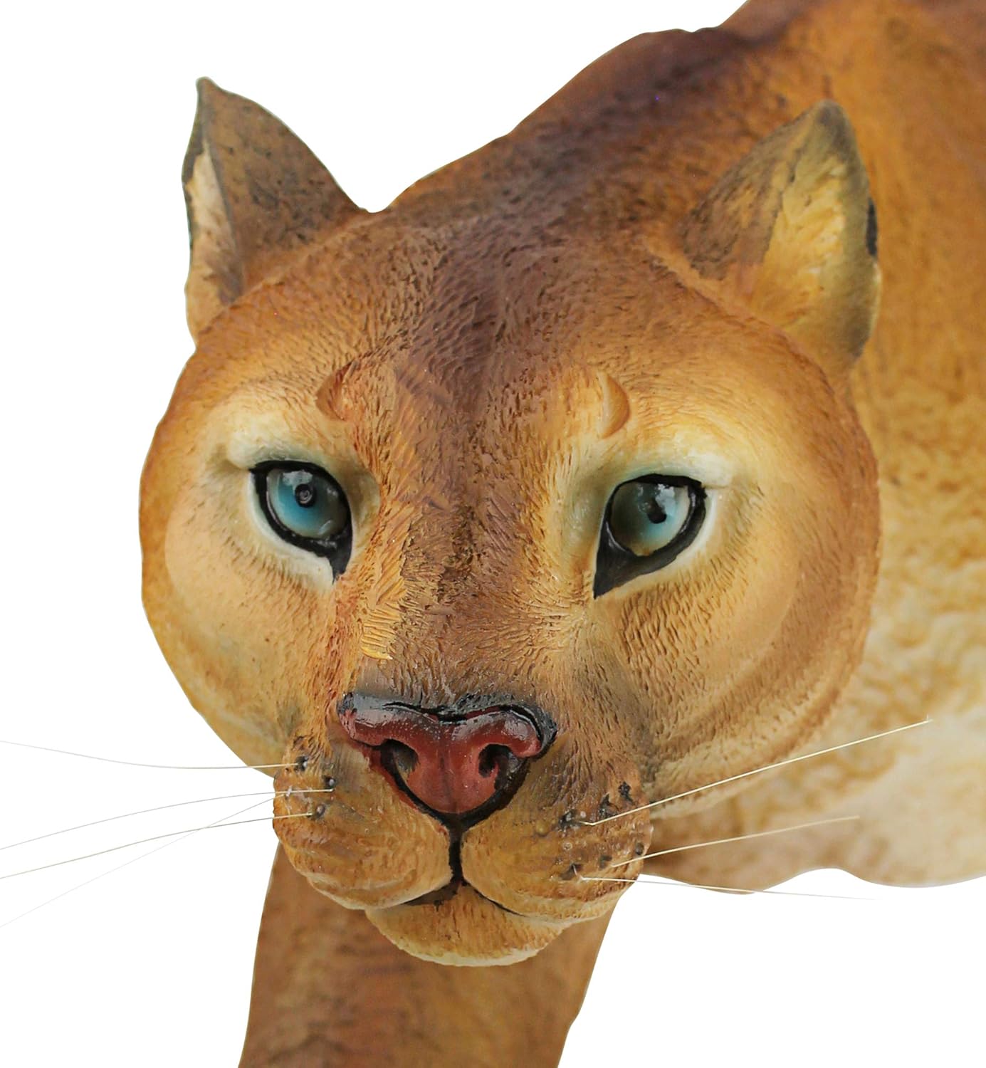 Design Toscano Prowling American Mountain Cougar Indoor/Outdoor Garden Statue, 22 Inches Wide, 5 Inches Deep, 8 Inches High, Handcast Polyresin, Full Color Finish