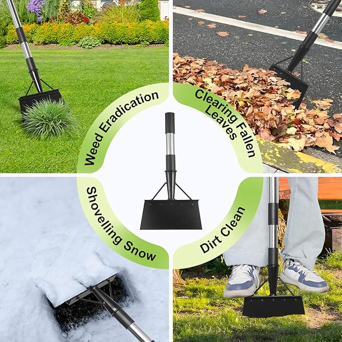 Garden Cleaning Shovel, Snow Shovel,59 Inch Handle Duty Garden Shovel, Multifunctional Cleaning Shovel,Suitable for Gardening, Planting, Weeding, Deicing and Other Gardening Tasks