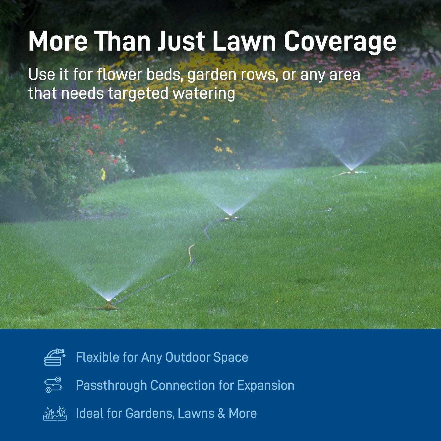 Orbit Port-A-Rain Above-Ground Sprinkler System, Green - 58092