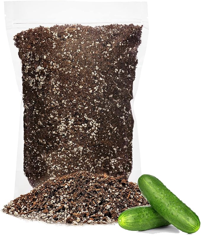Premium Organic Potting Soil for Cucumbers - (3 Quart Bag)