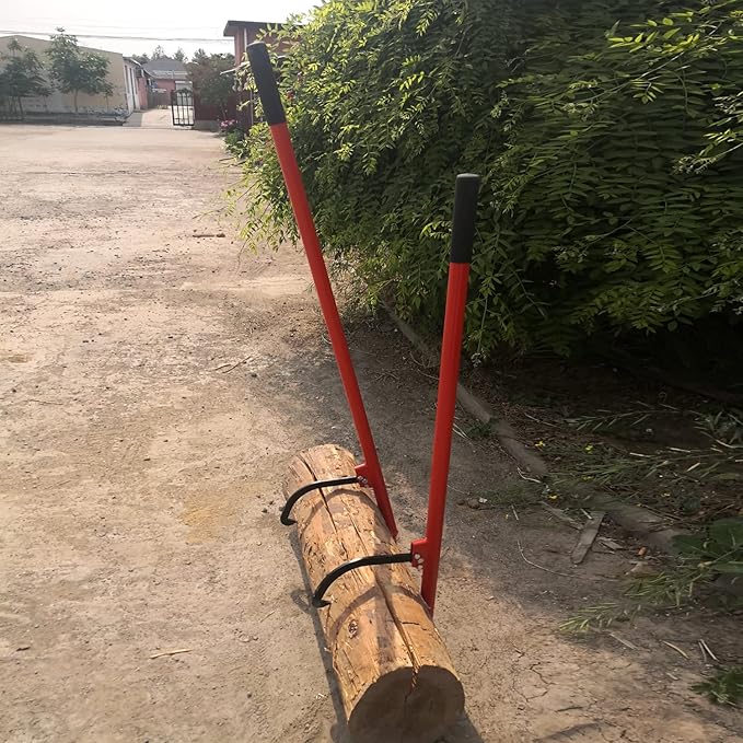 Steel Log Peavey 58" Handle Log Peavey Tool - Logger Peavy Hook Log Roller Tool max 19 Inch Opening Felling Log Roller Tool