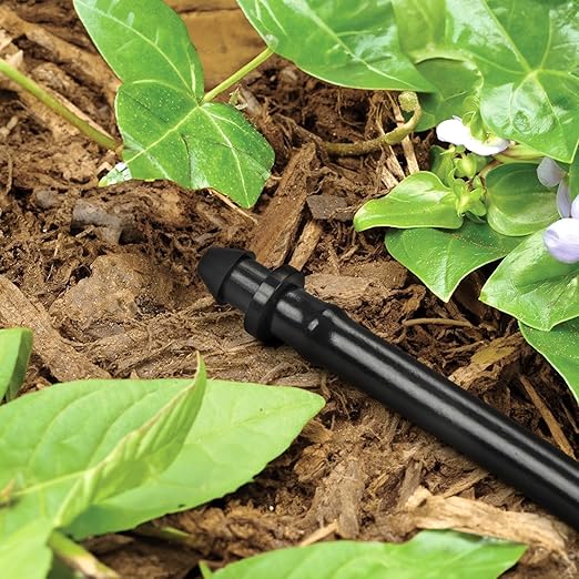 60 Pieces 1/4" Drip Irrigation End Plug Fittings:1/4'' Drip Single Barbed End Cap Connectors for 1/4 Inch Irrigation Tubing 1/2" Tubing Goof Hole Plugs for Garden Drip Line Systems