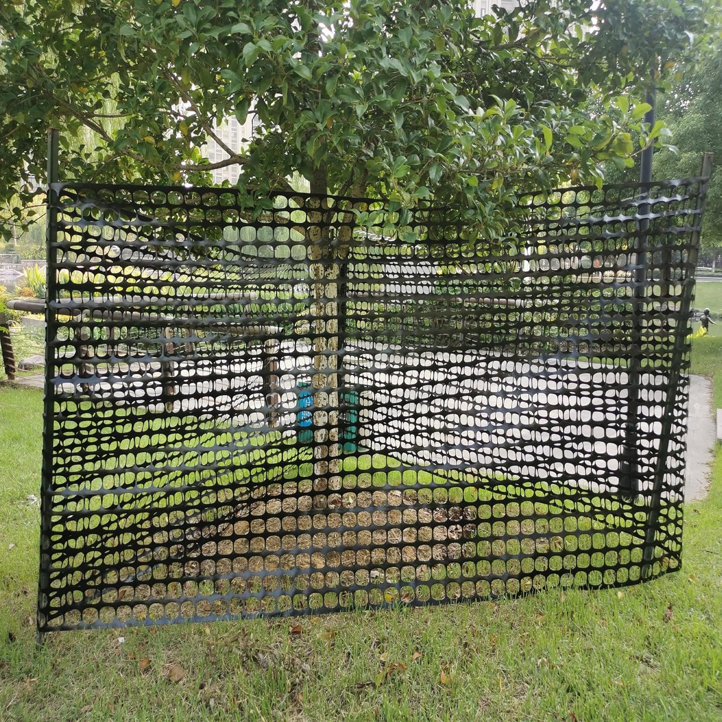 Safety Fence Garden Netting Roll 4 X 100 Feet with Zip Ties, Temporary Reusable Plastic Mesh Fencing Netting for Snow Fence, Animal Barrier, etc. (4' X 100‘ SW, Black)