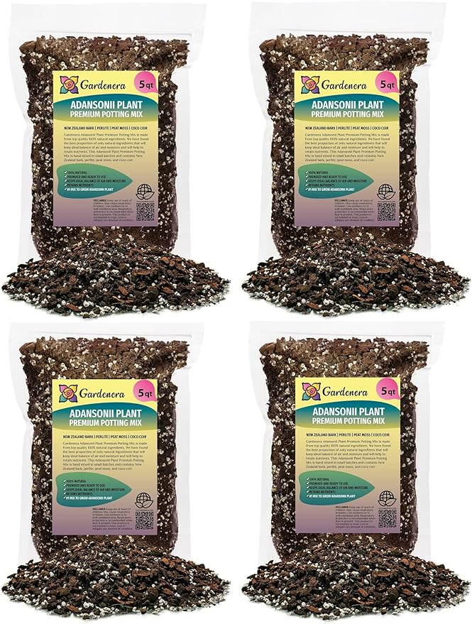 Monstera ADANSONII Plant Soil: Expert Blend for Optimal Growth & Root Development - 20 Quart