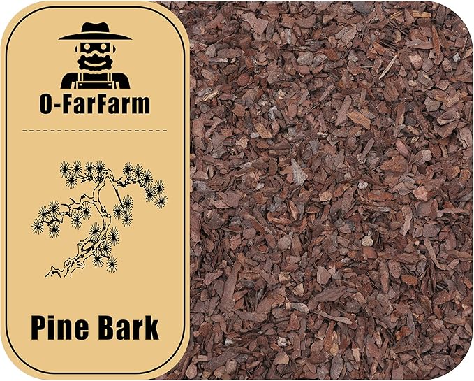Orchid Bark for Plants, Organic Pine Bark for Proper Root Development for Phalaenopsis, Cattleyas, Dendrobiums, Oncidiums, Paphiopedilums and More(4qt, Small(4-8mm))