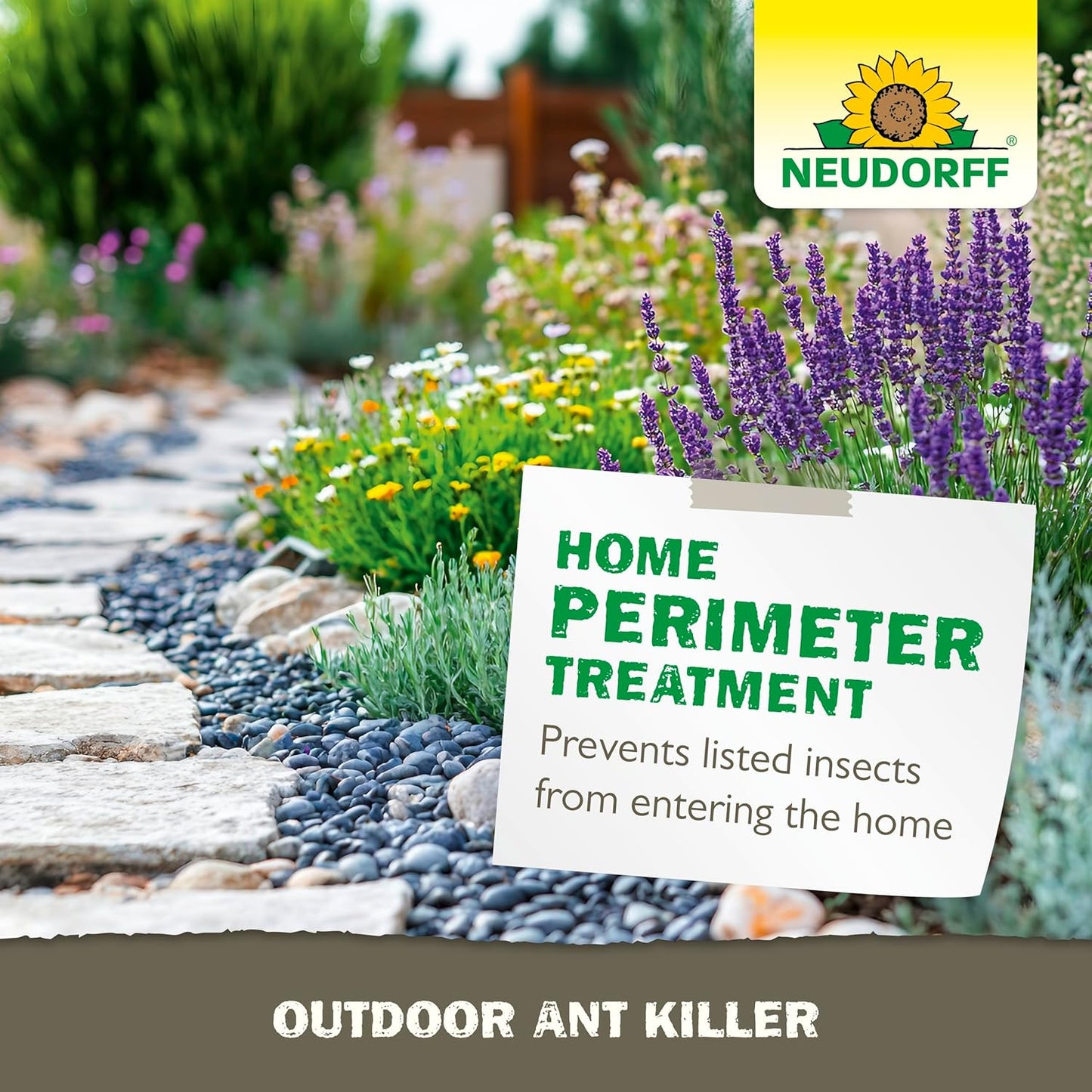 Neudorff Outdoor Ant Killer, Ant Bait Granules 1 lbs Treats up to 2,000 sq. ft. & Lasts up to 4 Weeks, Home Perimeter Treatment for Organic Gardening, Insect Bait Attracts and Kills (1 lb)